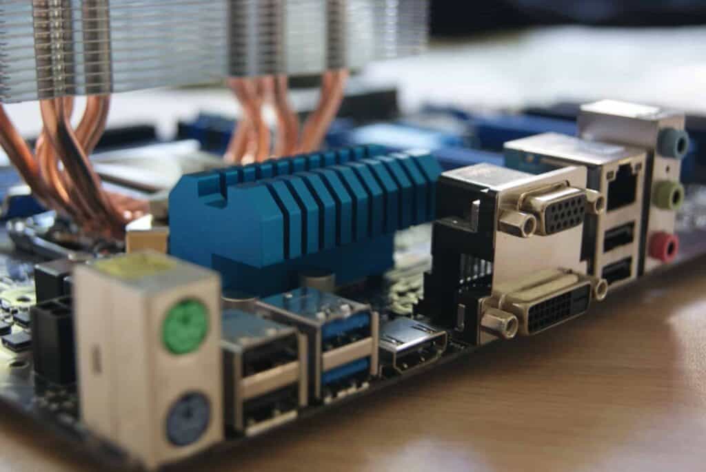 USB Ports on a desktop motherboard